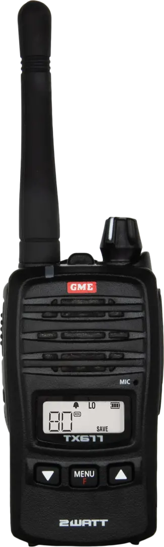 Tx677 2 Watt Uhf Cb Handheld Radio | Gme 1
