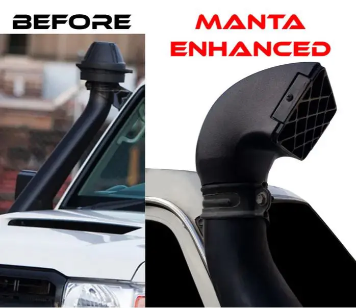 Air Ram 3.5 In To Suit Vdj76, 78, 79 Landcruiser - V2 New Style, Fits Inside Oem Snorkel | Manta 2