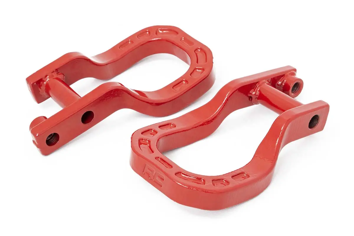 Tow Hooks | Forged | Red | Chevy Silverado 1500 2Wd/4Wd (2019-2025 & Classic) 1