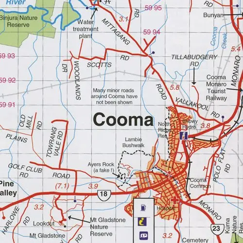 Snowy Mountains Central, Cooma, Khancoban Map 2