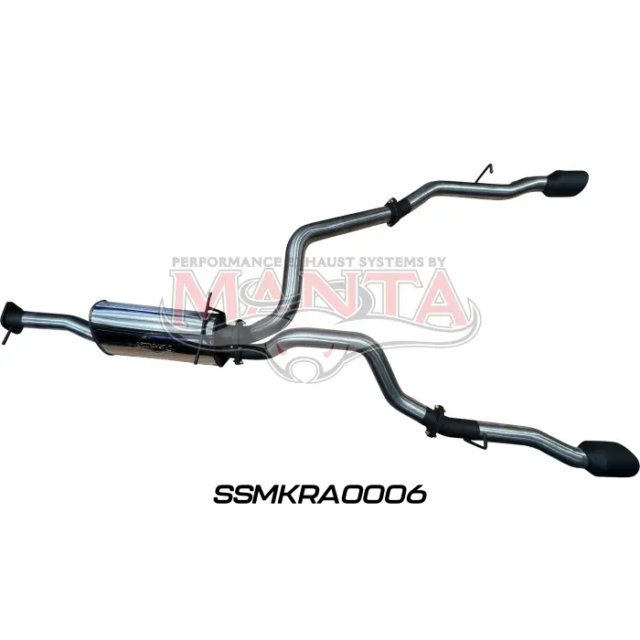 Dt Ram1500 5.7L V8 3In Single Into Twin, Factory Cat Back Exhaust, With 5In Black Tips 2