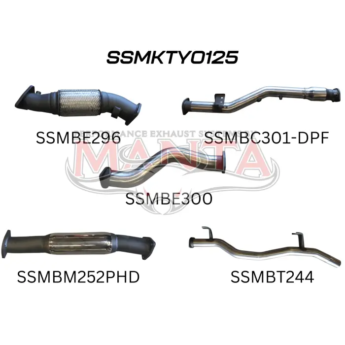 Manta Toyota Landcruiser Vdj79 V8 Ute 3In With Cat & Hotdog Dpf 2