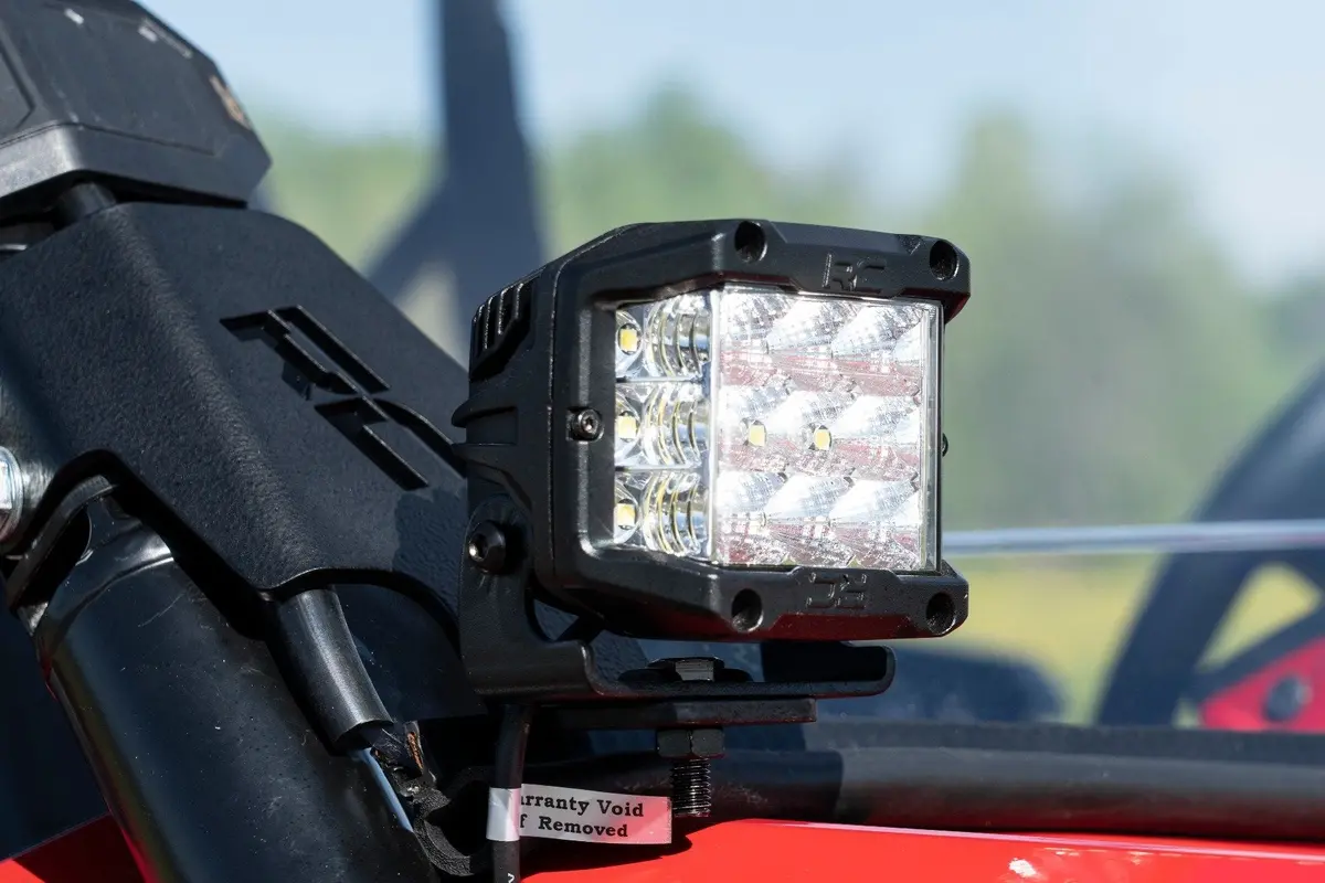 Led Light Kit | Cage Mount | 2" Black Pair | White Drl | Honda Talon 1000X 2