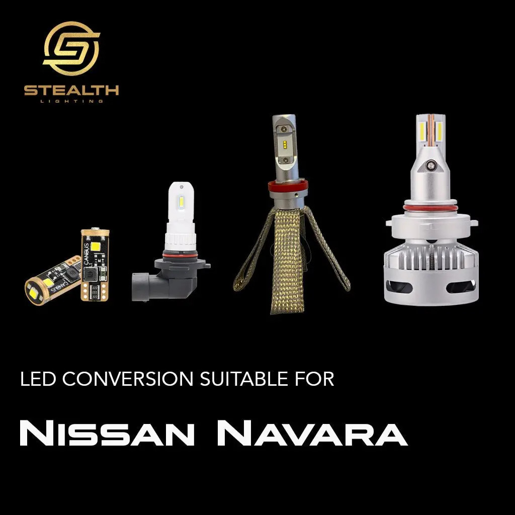 Stealth Lighting Led Headlight Conversion Kit Suitable For Nissan Navara 1