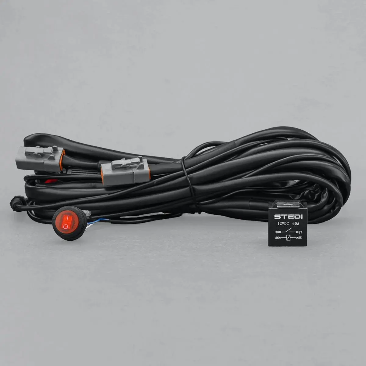 Stedi Driving Light Wiring Harness 60A Dual Connector Plug And Play 1