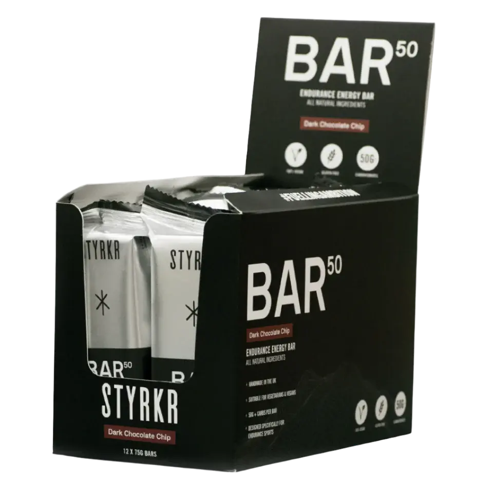 Styrkr Bar50 Dark Chocolate Chip Energy Bar - Box Of 12 1
