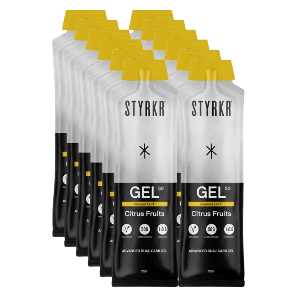 Styrkr Gel50 Dual-Carb Energy Gel Citrus Fruits - Box Of 12 1
