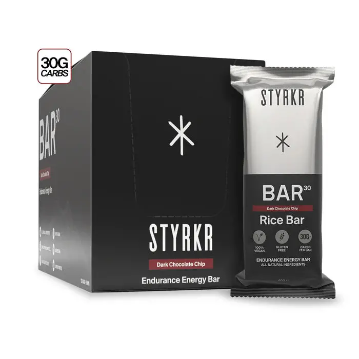 Styrkr Bar30 Energy Dark Chocolate Chip - Box Of 12 1