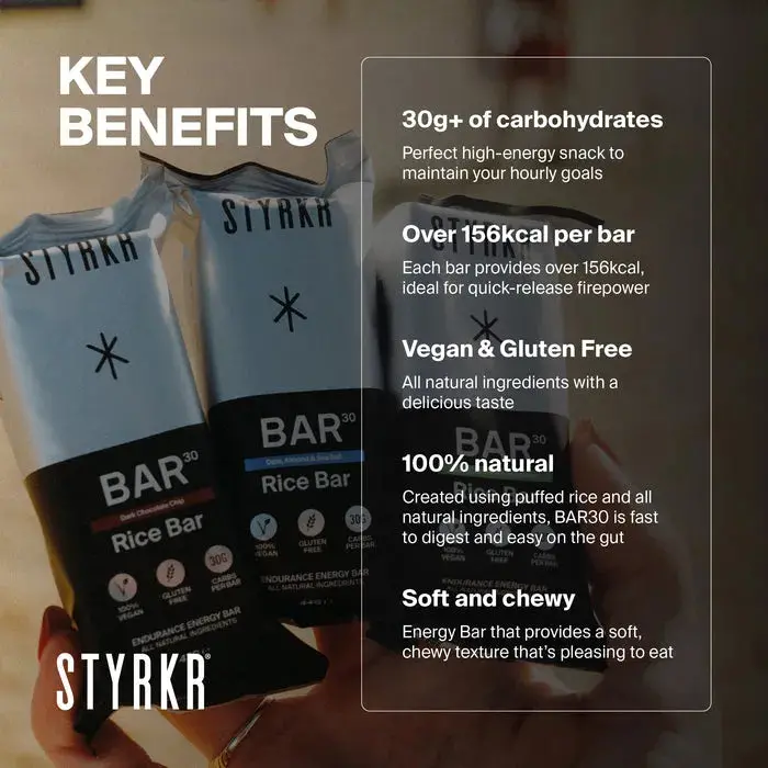 Styrkr Bar30 Energy Date, Almond & Sea Salt - Box Of 12 2