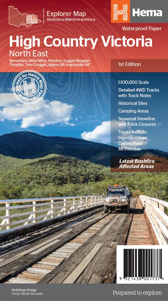 The Victorian High Country - North Eastern Map 1