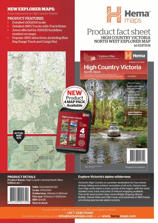 The Victorian High Country - North Western Map 2