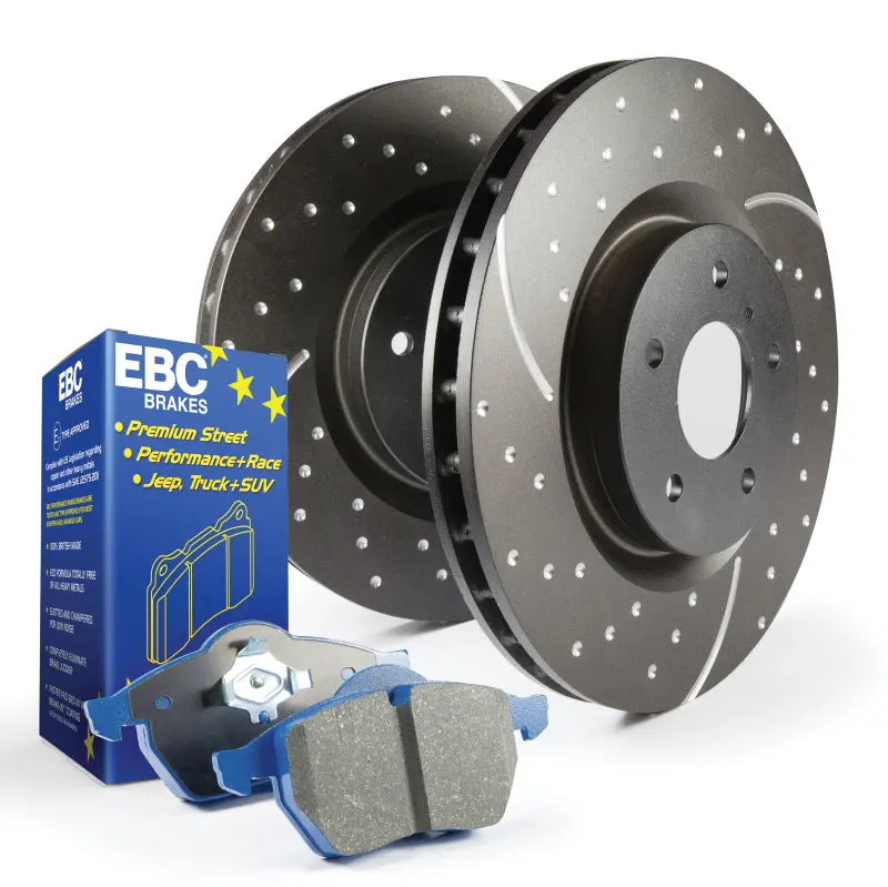 Ebc Bluestuff Brake Kit – High-Performance Pads And Gd Drilled Rotors 1