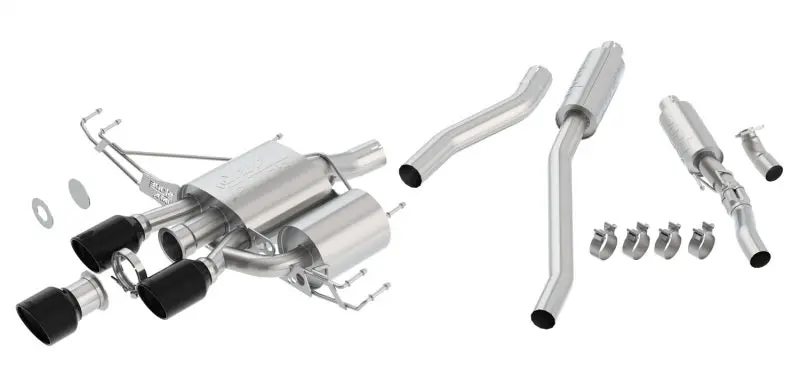Borla Atak Cat-Back Exhaust System – Ceramic-Coated Black Tips, Engineered For 2017–2018 Honda Civic Type R (Fk8) Automatic 1