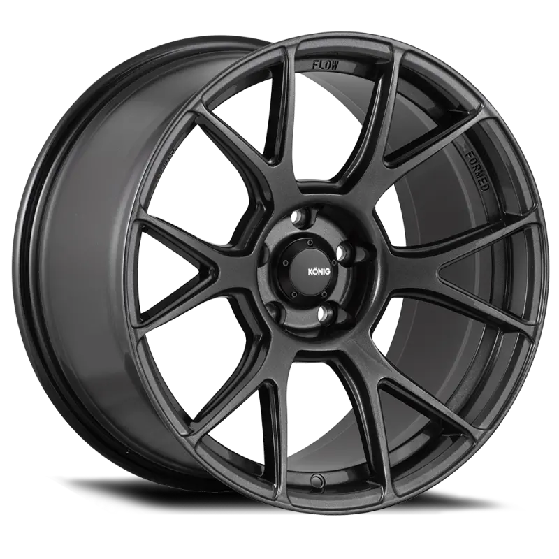 Konig Ampliform Alloy Wheel – 18X8.5 Inches, 5X108 Bolt Pattern, Et43 Offset, Dark Metallic Graphite Finish 1