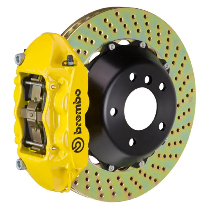 Brembo Gt Big Brake Kit For 2005–2011 Porsche Boxster Spyder (Non-Pccb) – Rear, 4-Piston Calipers, 345X28Mm Drilled Two-Piece Rotors 1