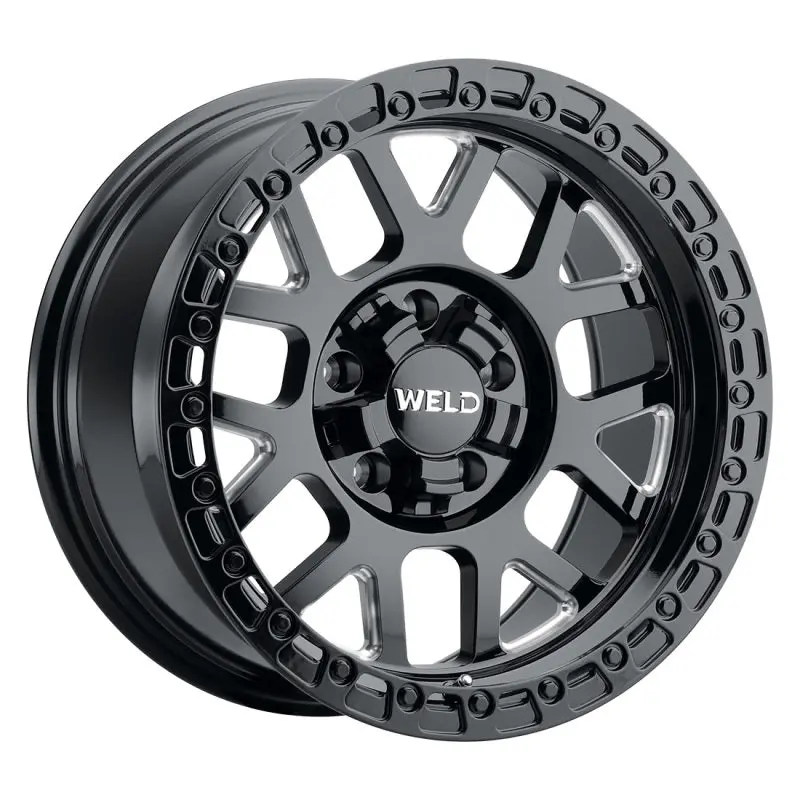 Weld Off-Road W105 17X9.0 Cinch 6X135 6X139.7 Et-12 Bs4.50 Gloss Black Mil 106.1 1
