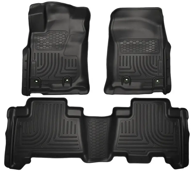 Husky Liners Weatherbeater Floor Liners For 2013 Toyota 4Runner – Front And Second-Row, Black 1