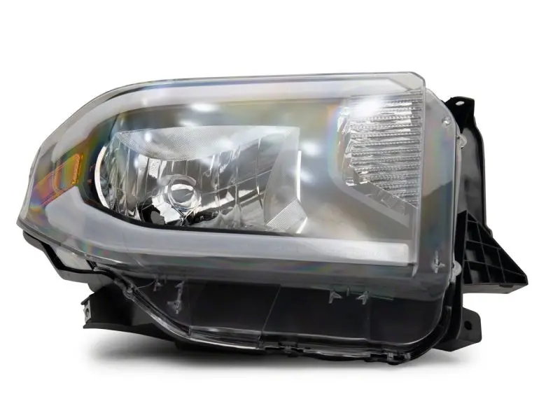 Raxiom 14-21 Toyota Tundra Axial Series Headlights W/ Led Bar- Blk Housing (Clear Lens) 2
