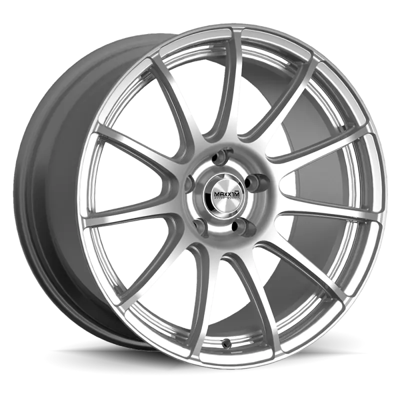 Maxxim Winner 15X6.5 Inch Alloy Wheel – 8-Lug 100/108Mm Bolt Pattern, 38Mm Offset, Full Silver Finish 1
