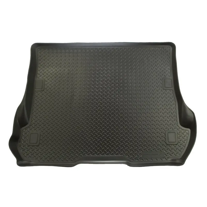 Husky Liners Rear Cargo Mat – Custom Molded For 2002–2007 Jeep Liberty Classic, Durable Black Vinyl 1