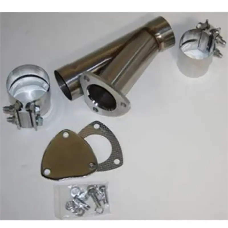 Granatelli Stainless Steel 2.25-Inch Exhaust Cutout Kit – Manual Operation With Slip-Fit And Band Clamp Design 1