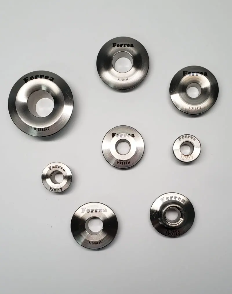 Ferrea Double-Spring Titanium Valve Retainers – Cnc-Machined 6° Pro Design For Mitsubishi 4G63T Engines 1