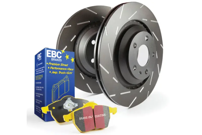Ebc Yellowstuff Brake Pad & Usr Drilled & Slotted Rotor Kit – S9 Track-Ready Package 1