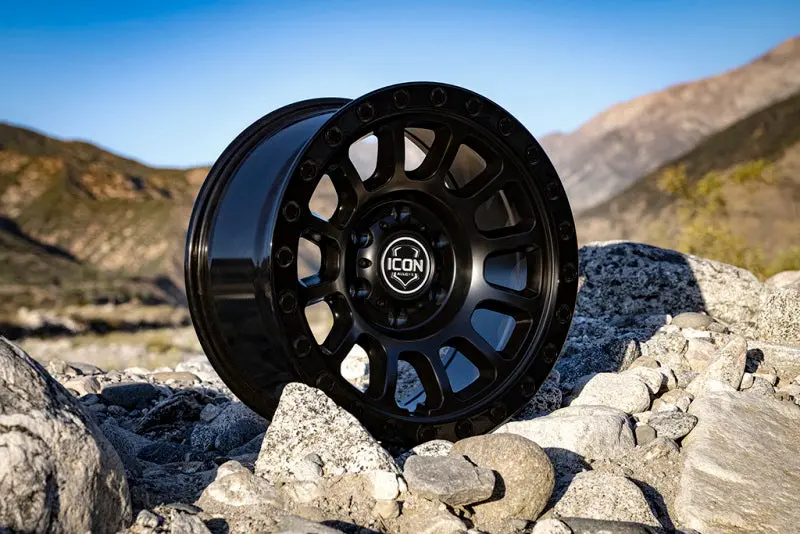 Icon Hulse 18X9 5X150 25Mm Offset 6In Bs Double Black 2