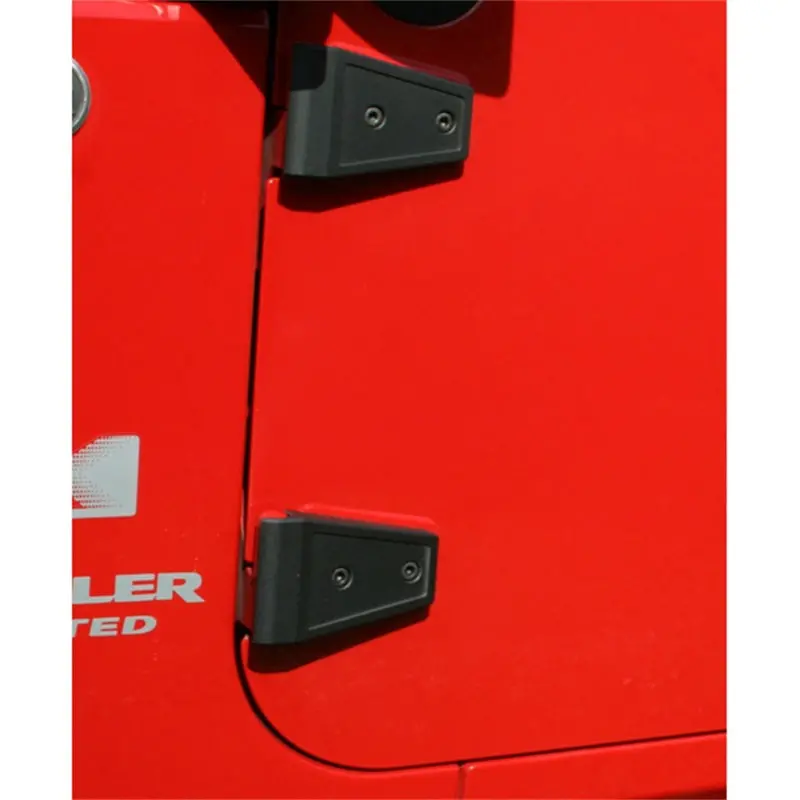 Rugged Ridge Textured Black Hinge Cover Kit For 2007–2018 Jeep Wrangler Jk – Direct-Fit Exterior Enhancement 1