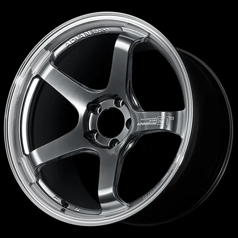 Advan Gt Beyond 18X9.5 / +12 Offset / 5-114.3 Bc / +12Mm Bore / Machining & Hyper Platinum Black 1