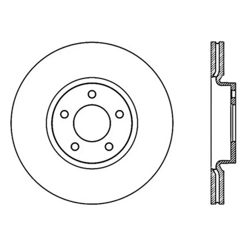Stoptech Power Slot Slotted Front Rotor For 2007–2009 Mazdaspeed3 (Left Side) 1