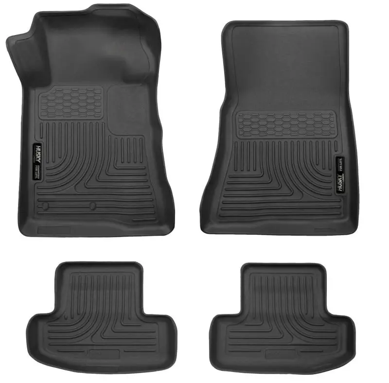 Husky Liners Weatherbeater Floor Liner Combo – Black, Fits 2010–2012 Ford Mustang 1
