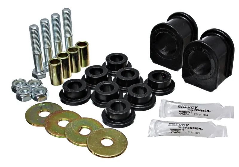 Energy Suspension 05-07 Ford Mustang Black Rear Sway Bar Frame Bushings (Must Reuse All Metal Parts) 1