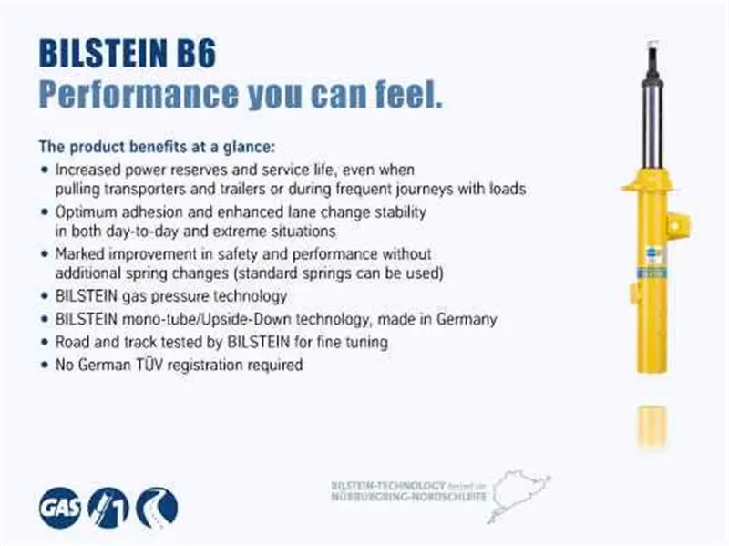 Bilstein B6 Hd Monotube Rear Shock Absorber For 1997–2002 Freightliner X-Line – 46Mm Diameter 1