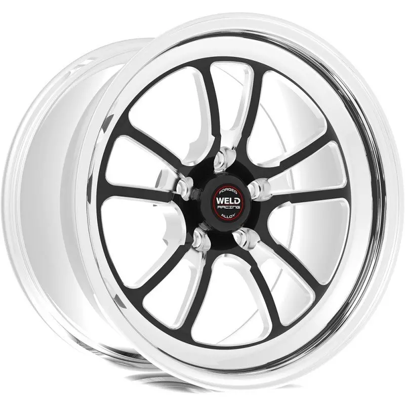 Weld Racing S70 Black Alloy Wheel – 15X10", 5X4.75", 7.5" Backspace, Medium Pad Finish 1