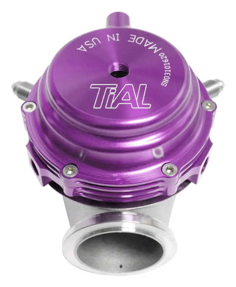 Tial Sport Mvr 44Mm External Wastegate – Adjustable 7.25 Psi, Includes Mounting Clamps, Purple Anodized 1