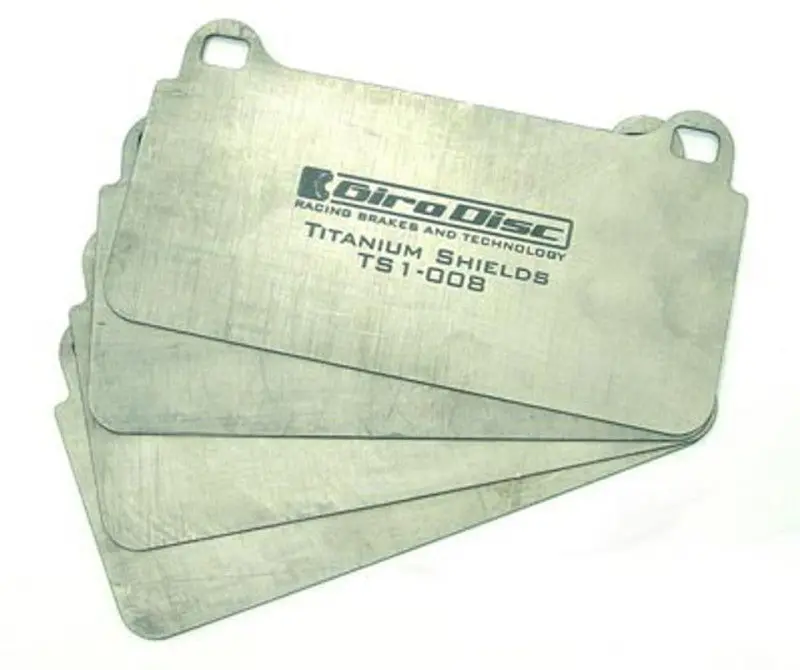 Girodisc Titanium Front Pad Shields For 2003 Dodge Viper – Lightweight Thermal Protection 1
