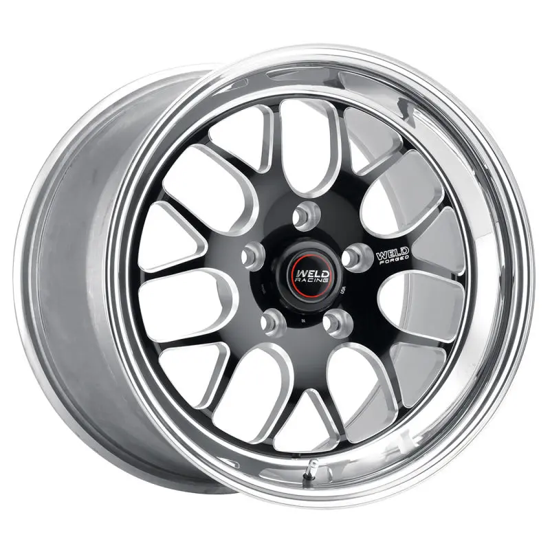 Weld S77 Forged Black Wheel – 17X9.5", 5X4.5", 4.7" Backspace, High-Pad Non-Beadlock Design 2