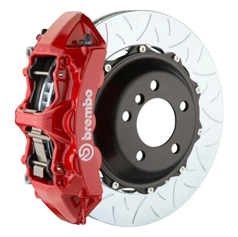 Brembo Gt Big Brake Kit For 2005–2014 Ford Mustang Gt (Non-Abs) – Front, 6-Piston Calipers, 355×32Mm Two-Piece Slotted Rotors 1