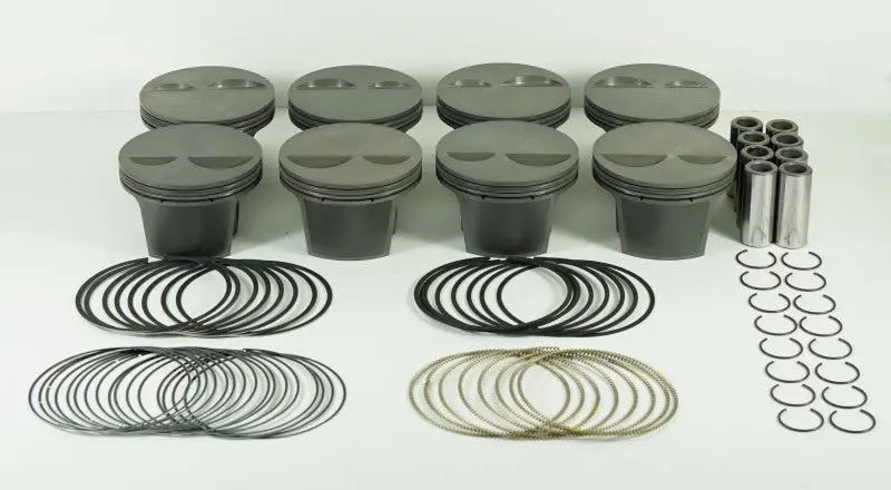 Mahle Ms Forged Piston Set For Small-Block Chevy 358Ci – 4.030" Bore, 3.500" Stroke, 6.000" Rod, -2Cc Dish, 10.8:1 Cr 1