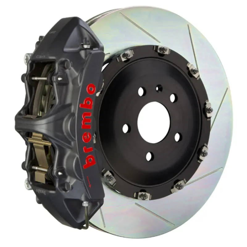 Brembo Gts Big Brake Kit – Front Slotted Two-Piece Rotors (405X34Mm) For 2009–2015 Bmw 7-Series, Black Finish 1