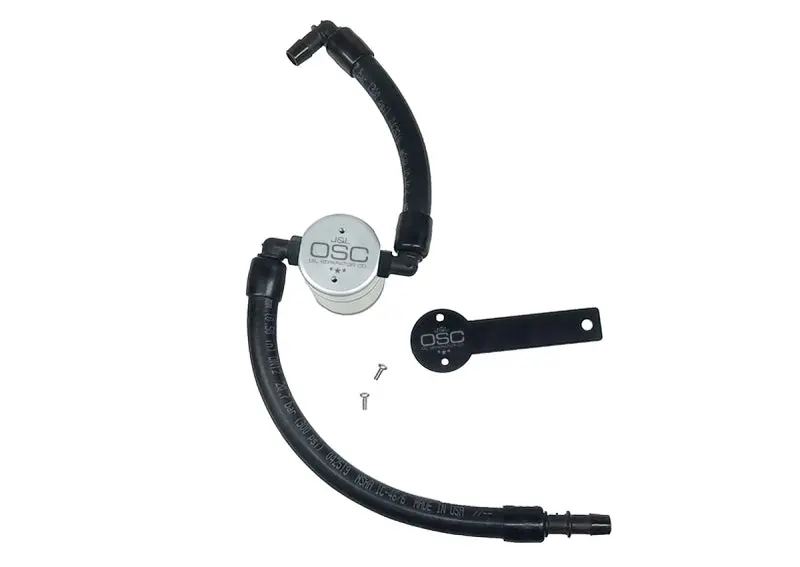 J&L 2019-2023 Dodge Ram 1500 5.7L Oil Separator 3.0 Passenger Side - Clear Anodized 1