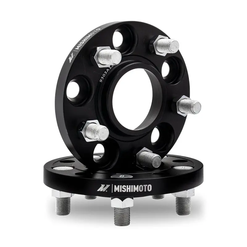 Mishimoto Black Wheel Spacers – 5X114.3, 40Mm Thickness, 66.1Mm Hub Bore, M12 Thread 1
