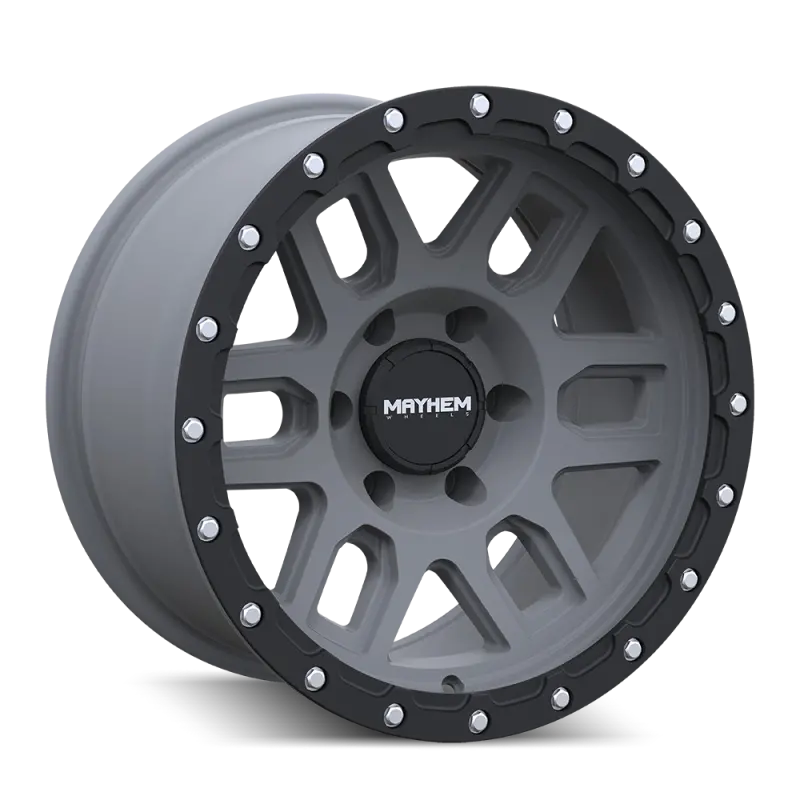 Mayhem Delta Forged Wheel: 17X9", 6X139.7 Bolt Pattern, 0Mm Offset, 106Mm Hub Bore – Matte Gunmetal With Matte Black Lip 2