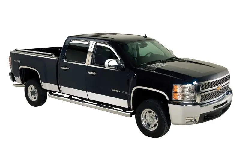 Putco Stainless Steel Rocker Panel Trim – 10-Piece Set For 2014–2018 Chevrolet Silverado Ld Standard Cab (8-Foot Box) 1