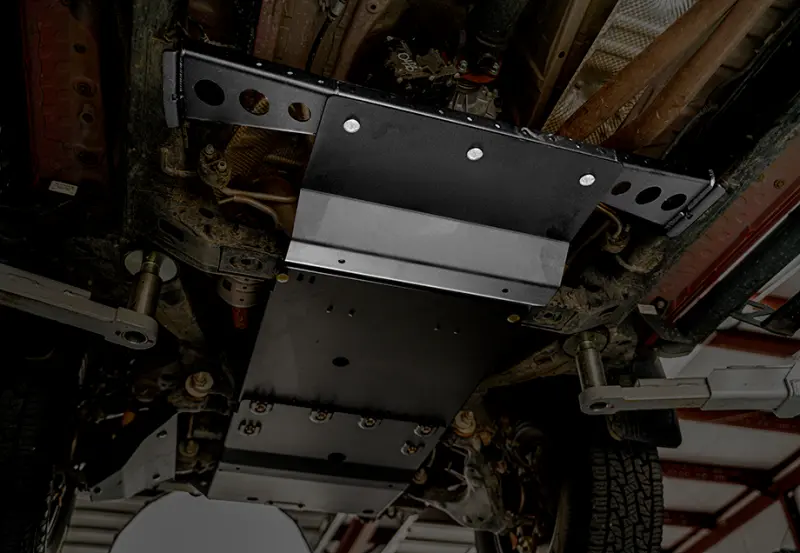 Cali Raised Steel Transfer Case Skid Plate For 2016–2023 Toyota Tacoma (Manual Transmission, Powder-Coated) 1