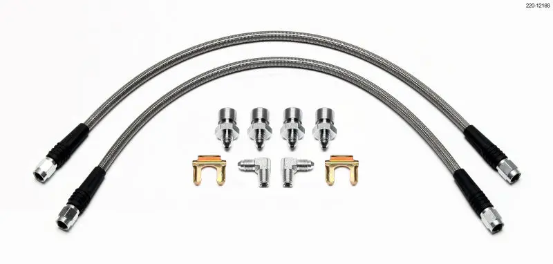 Wilwood Front Brake Flex Hose Kit For 1965–1969 Ford Mustang 1
