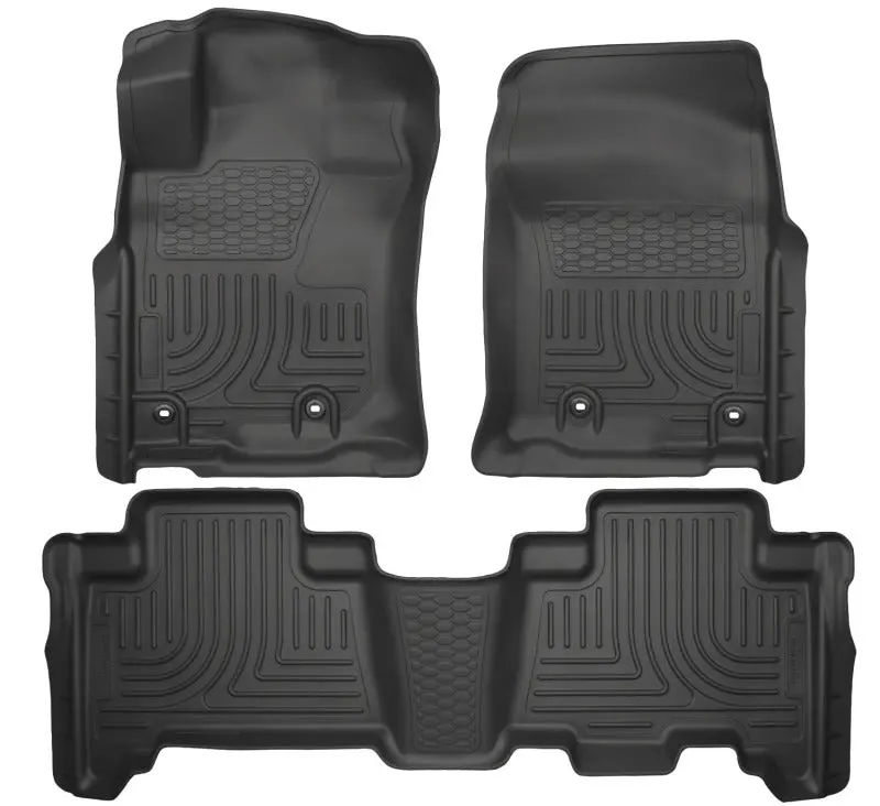 Husky Liners Weatherbeater Floor Liners For 2013 Toyota 4Runner – Front And Second-Row, Black 2