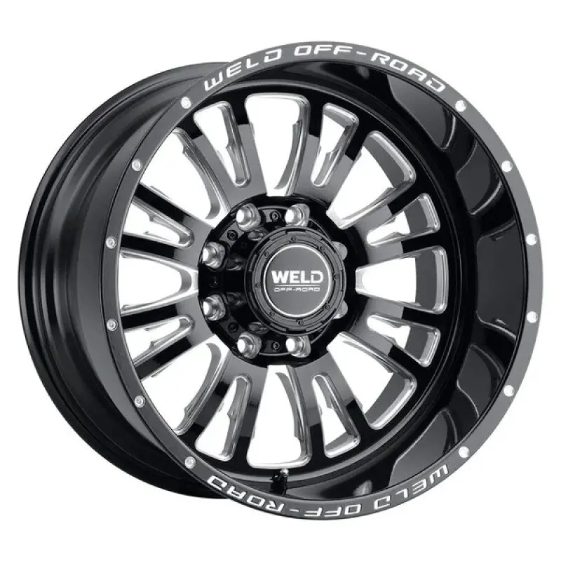 Weld Slingblade Gloss Black Machined 20X9-Inch Wheel – 8X170 Bolt Pattern, Zero Offset, 125.1Mm Bore 1