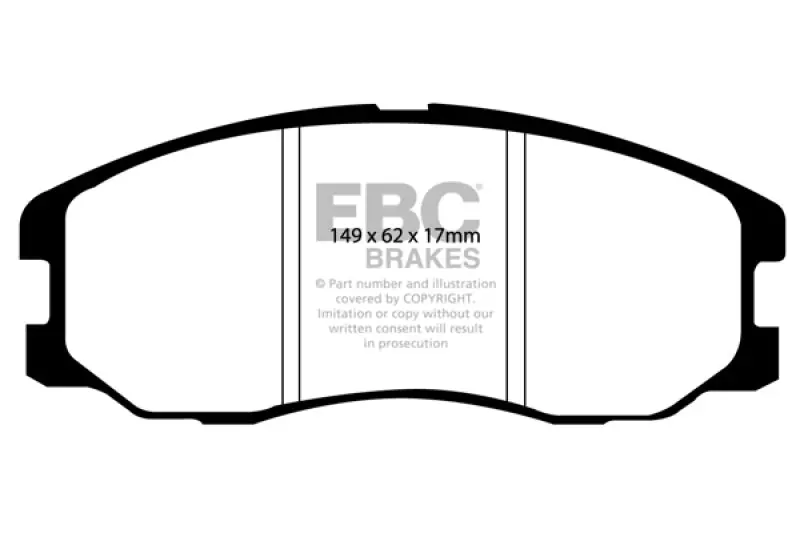 Ebc Ultimax2 Front Brake Pads For 2007–2009 Chevrolet Equinox 3.4L 1